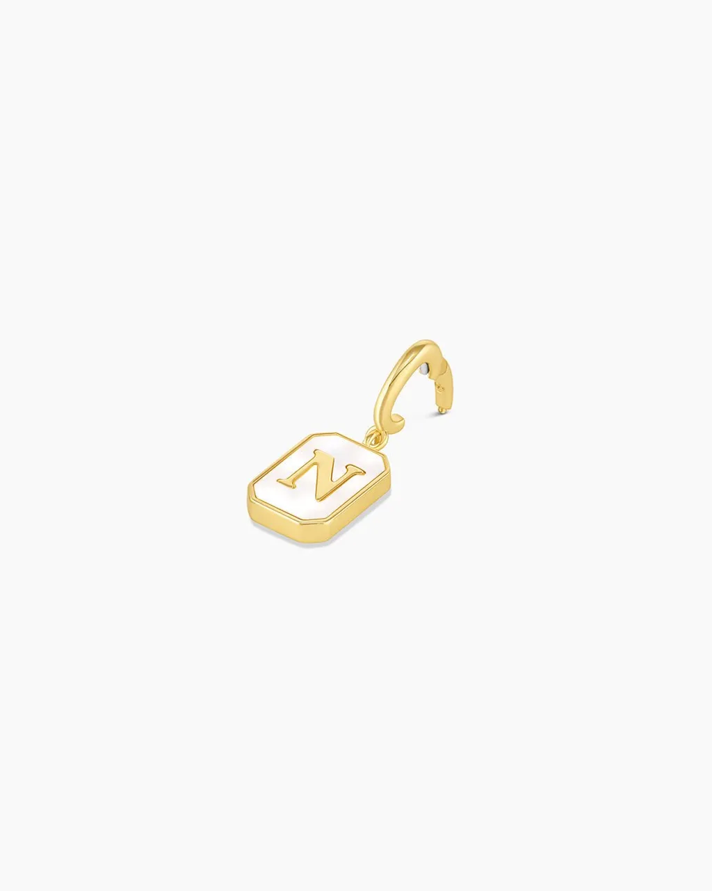 gorjana Vintage Alphabet Parker Charm 18k Gold Plated New