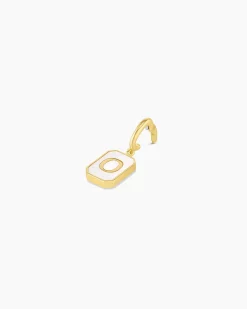 gorjana Vintage Alphabet Parker Charm 18k Gold Plated New