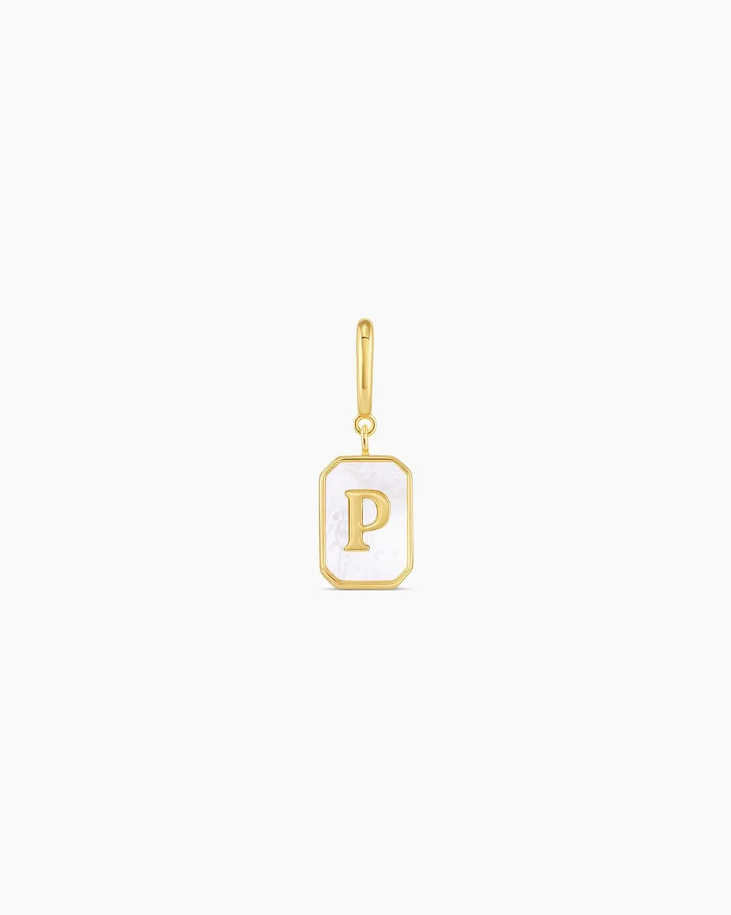 gorjana Vintage Alphabet Parker Charm 18k Gold Plated New