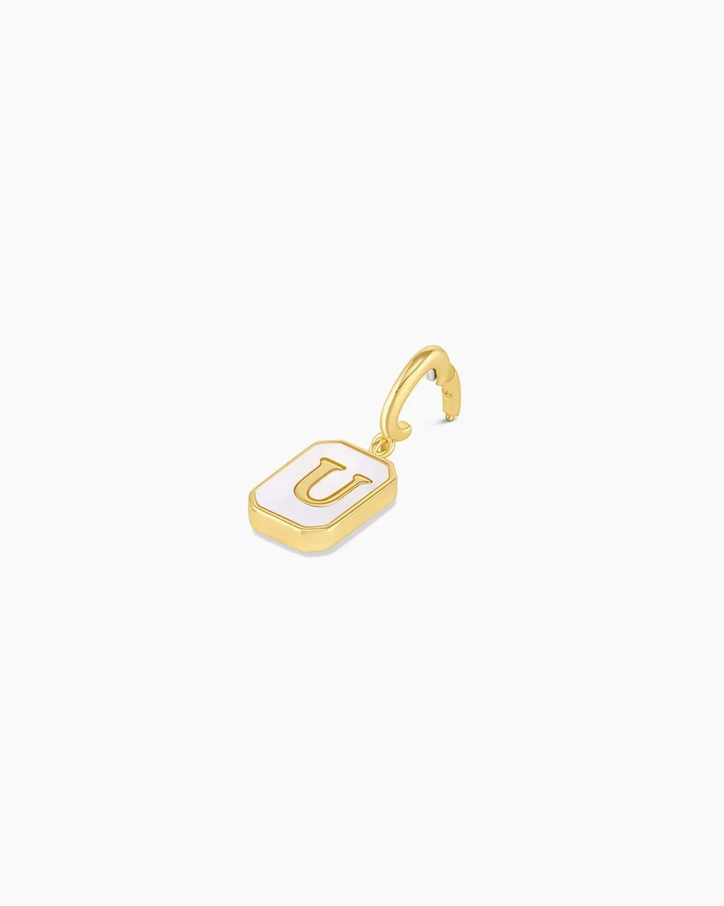 gorjana Vintage Alphabet Parker Charm 18k Gold Plated New