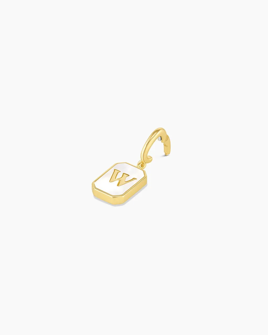 gorjana Vintage Alphabet Parker Charm 18k Gold Plated New