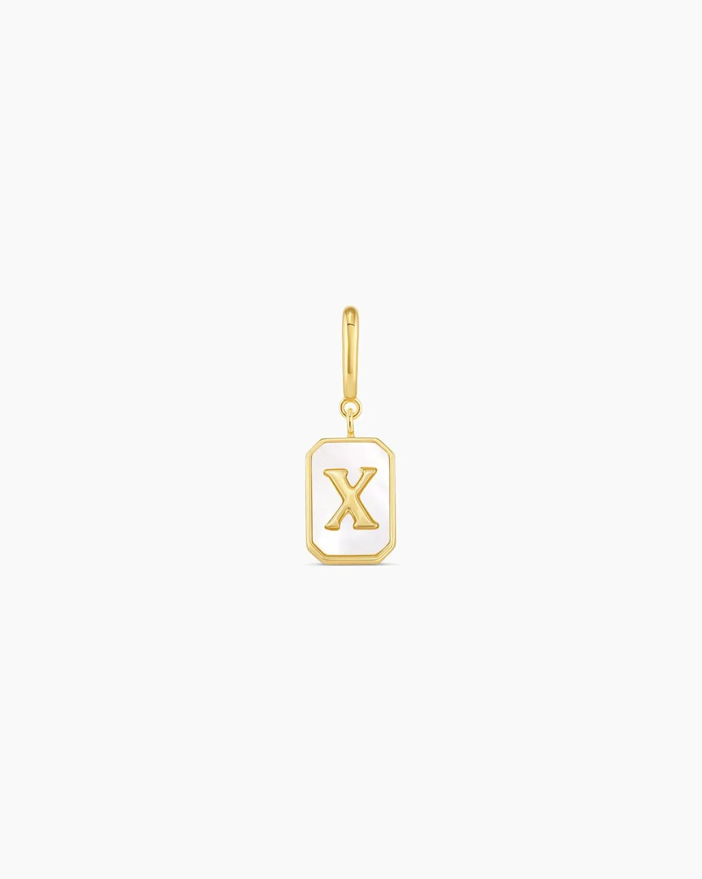 gorjana Vintage Alphabet Parker Charm 18k Gold Plated New
