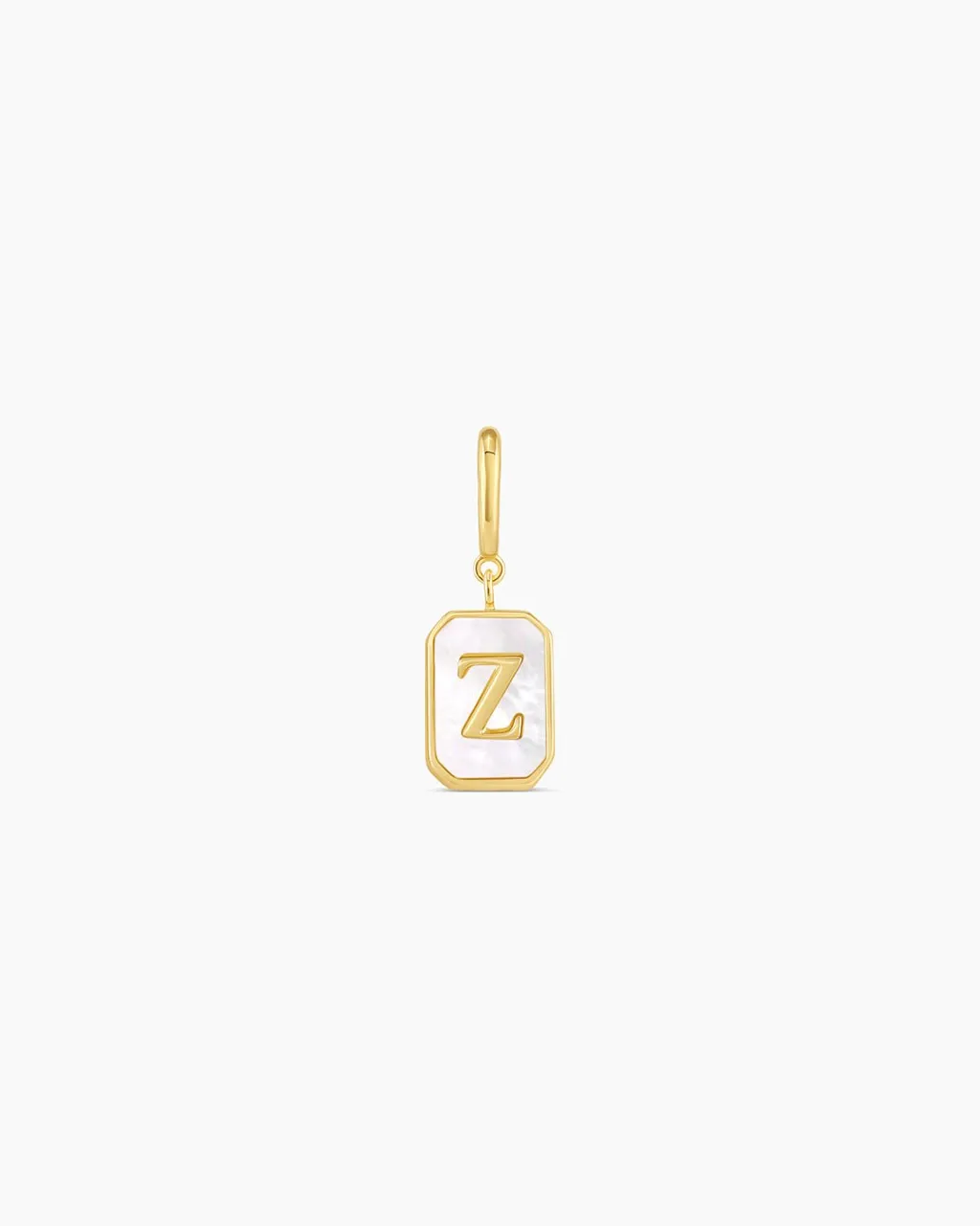 gorjana Vintage Alphabet Parker Charm 18k Gold Plated New