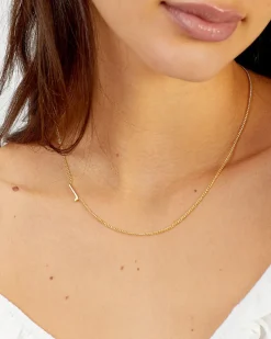 gorjana Wilder Alphabet Necklace 18k Gold Plated Fashion