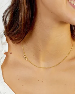 gorjana Wilder Alphabet Necklace 18k Gold Plated Fashion