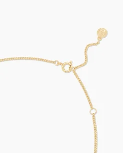 gorjana Wilder Alphabet Necklace 18k Gold Plated Fashion