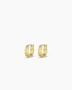 gorjana Wilder Huggies 18k Gold Plated Discount