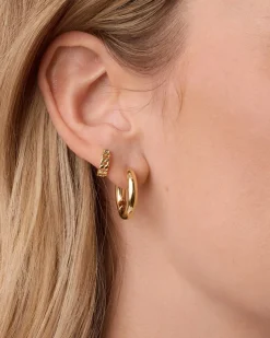 gorjana Wilder Huggies 18k Gold Plated Discount