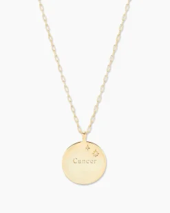 gorjana Zodiac Necklace 18k Gold Plated Outlet