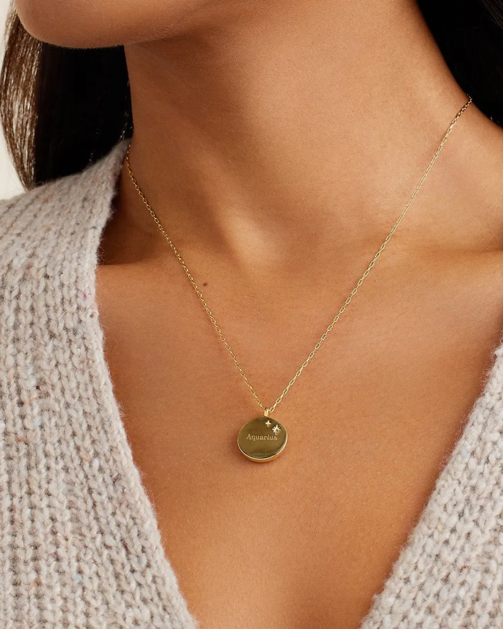 gorjana Zodiac Necklace 18k Gold Plated Outlet