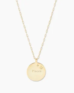 gorjana Zodiac Necklace 18k Gold Plated Outlet