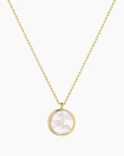 gorjana Zodiac Necklace 18k Gold Plated Outlet