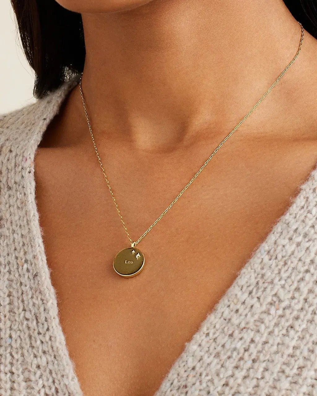 gorjana Zodiac Necklace 18k Gold Plated Outlet