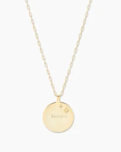 gorjana Zodiac Necklace 18k Gold Plated Outlet