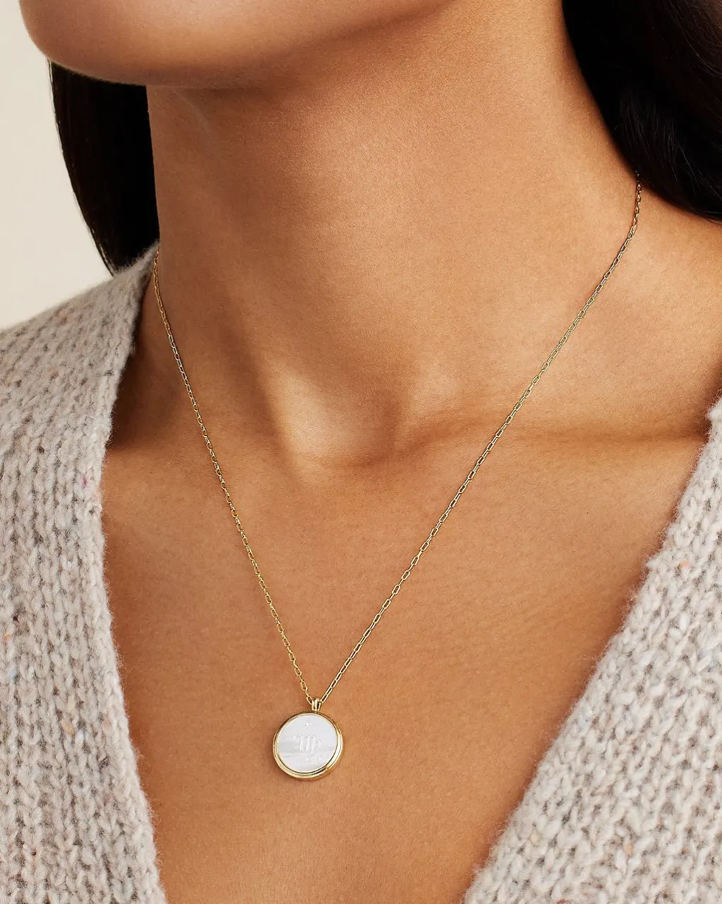 gorjana Zodiac Necklace 18k Gold Plated Outlet