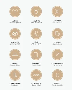 gorjana Zodiac Necklace 18k Gold Plated Outlet