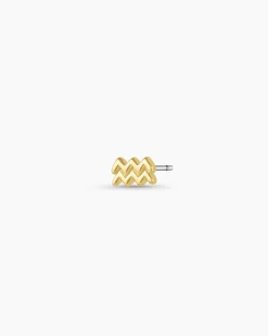 gorjana Zodiac Single Stud 18k Gold Plated Hot