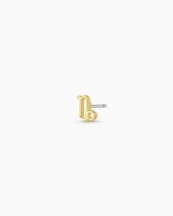 gorjana Zodiac Single Stud 18k Gold Plated Hot