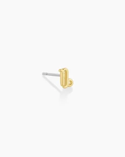 gorjana Zodiac Single Stud 18k Gold Plated Hot