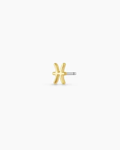 gorjana Zodiac Single Stud 18k Gold Plated Hot