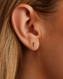 gorjana Zodiac Single Stud 18k Gold Plated Hot