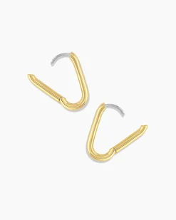 gorjana Zoey Hoops 18k Gold Plated Clearance